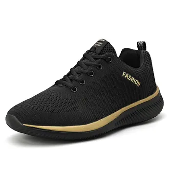 Homens Correndo Caminhada Malha Sapatos Femininos Moda Casual Sneakers Respirável Esporte Atlético Ginásio Leve