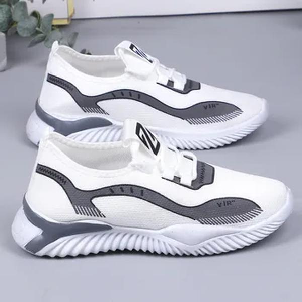 Sapatos esportivos leves e respiráveis para estudantes, casual e confortável, moda coreana, tênis de corrida masculino, verão