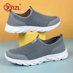 YRZL-Sapatos casuais respiráveis masculinos, tênis leves, antiderrapante, deslizamento em apartamentos, calçado confortável, caminhada ao ar livre