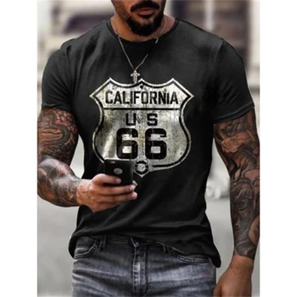 2023 T-SHIRT PARA O HOMEM Moda nova impressão digital 3D verão hot-venda de manga curta O pescoço dos homens esportes estilo retro T-shirt Top