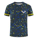 Camiseta masculina e feminina da série de badminton e tênis, manga curta, gola redonda, estampada em 3D, esportes radicais, tops de moda ao ar livre