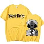 Rapper Snoop Dogg gráfico camiseta masculina, estilo de moda Hip Hop, camiseta engraçada, streetwear superdimensionado unissex, venda quente, verão