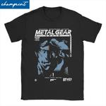 Camiseta de manga curta para homens e mulheres, feita de algodão, gola redonda clássica, jogo de cobra, engrenagem metálica, engraçada, mgs1