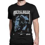 Camiseta de manga curta para homens e mulheres, feita de algodão, gola redonda clássica, jogo de cobra, engrenagem metálica, engraçada, mgs1