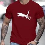 Camiseta 3D simples com estampa masculina, manga curta, camisa com decote em O, roupa masculina de grandes dimensões, moda casual, verão, nova