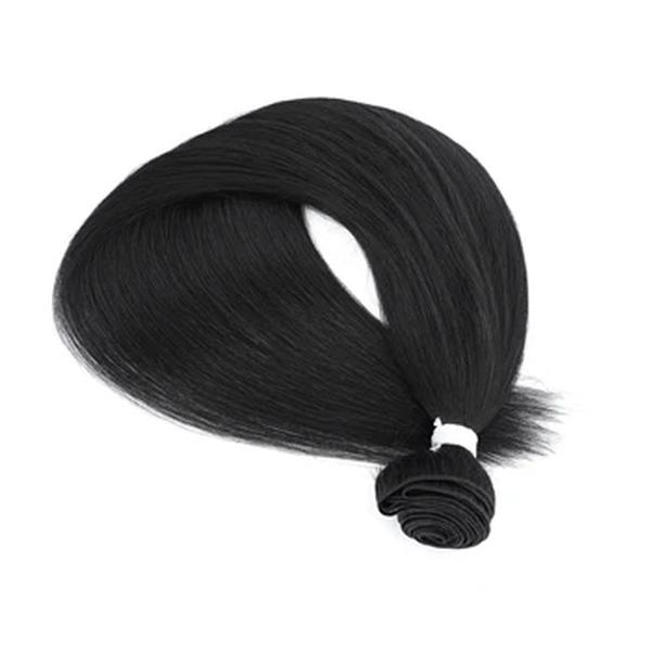 Extensões sintéticas do cabelo reto, pacotes do cabelo de Ombre, fibra resistente ao calor, tecendo, 26"