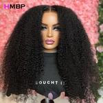 Afro Kinky Curly Full Lace Wig para mulheres, peruca de cabelo humano HD Lace Frontal, perucas dianteiras brasileiras, 360 Glueless, 350 Densidade, 13x6