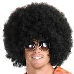 Afro perucas para homens e mulheres, 70s Unisex Jumbo, Funny Party Costume