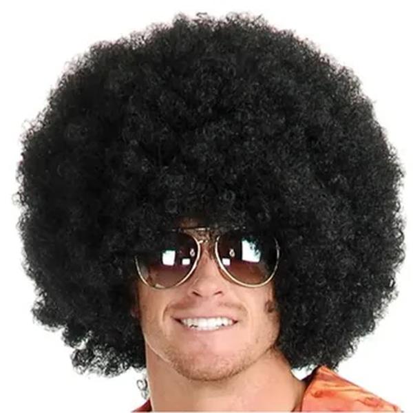 Afro perucas para homens e mulheres, 70s Unisex Jumbo, Funny Party Costume