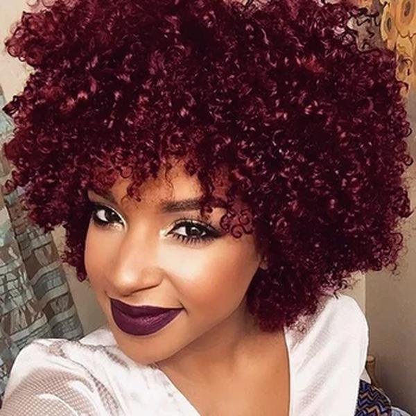 BeisdWig-Afro Kinky Curly peruca preta, perucas de cabelo sintético para mulheres negras, mulheres afro-americanas