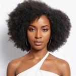 Curly Bob Lace Frontal Wig, Cabelo Humano Curto, Afro Kinky, 250 Densidade, Parte T, 13x4x2