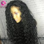 Cabelo de eva 360 peruca cheia do laço do cabelo humano pré arrancado encaracolado frente do laço perucas de cabelo humano para as mulheres 13x6 hd peruca dianteira do laço transparente