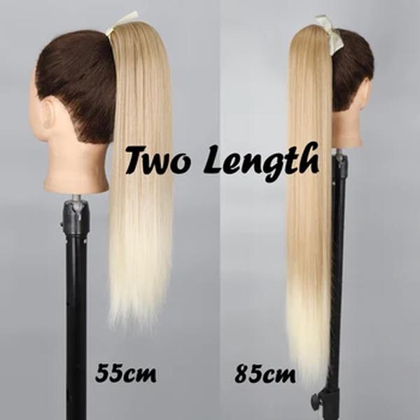 MERISIHAIR-Extensão Do Cabelo De Rabo De Cavalo Longo Sintético, Envolva Em Torno De Clipe, Em Linha Reta, Calor, Reistan Pony Tail, Cabelo Falso