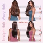 MERISIHAIR-Sintético No Clip Extensões De Cabelo Invisible Wire, Liso, Preto, Loiro, Chicote Falso, 1 Pc