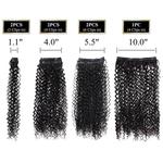 Sylhair-Kinky extensões de cabelo encaracolado para mulheres, clipe em extensões de cabelo, sintético longo, macio, grosso Hairpieces, cabeça cheia, 7pcs, 20"