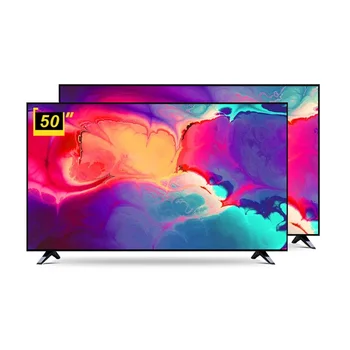 Tela plana Smart LED TV, UHD 4K Televisão, 50 "Android para Home Hotel, preço de fábrica, OEM