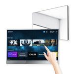 Soulaca novo 22 polegada espelho de toque à prova dtv água tv é para estilo europeu banheiro chuveiro embutido suporte android 9.0 hd completo wifi