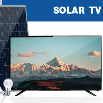 Solar TV LED Televisão, DC/AC Solar TV, 1 32 40 Polegada, 12V, Atacado