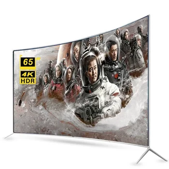 TV LED inteligente Android inquebrável, Android TV, 4K, Ultra HD, tela grande curva, Wi-Fi, televisão inteligente, 85 Polegada, OEM, logotipo personalizado