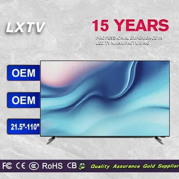 TV LED inteligente Android inquebrável, Android TV, 4K, Ultra HD, tela grande curva, Wi-Fi, televisão inteligente, 85 Polegada, OEM, logotipo personalizado