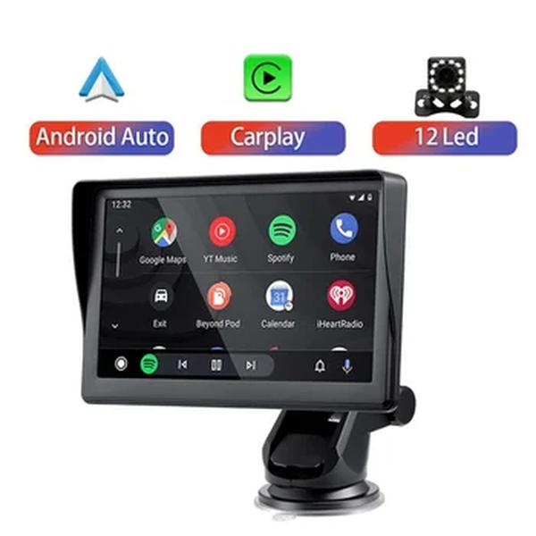 Novo universal 7 polegada rádio do carro multimídia player de vídeo sem fio portátil apple carplay android tela toque automático para bmw vw kia