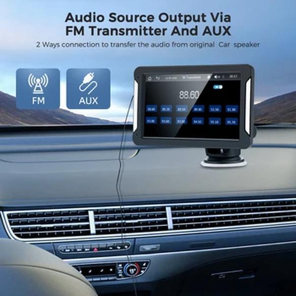 Universal Touch Screen Car Radio, Multimedia Video Player, portátil sem fio Apple CarPlay, Android Auto, 7 ", apto para BMW, VW, Benz, OPEL