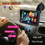 Leitor de vídeo multimídia automotivo, CarPlay universal, Android, Auto, Rádio, 7 ", Portátil, Tela sensível ao toque, USB, AUX, Câmera de visão traseira