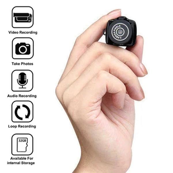 Y2000 Mini Camera Vídeo HD, Gravador de Áudio, Webcam, Monitoramento de Voz, Filmadora, Esporte ao ar livre, Micro Cam DV com Microfone